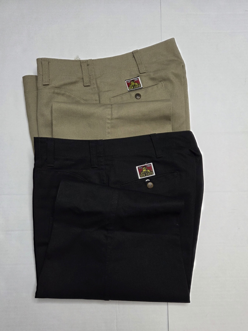 Ben Davis Khaki and Black Work Pants Duo